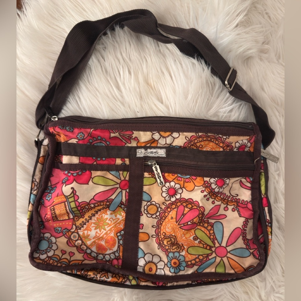 Colorful Floral Shoulder Bag lightweight purse